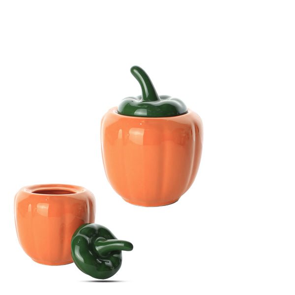 برطمان سيراميك على شكل فلفل رومي