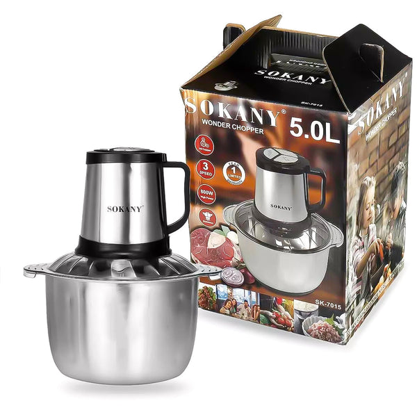 Sokany 800W SK-7015 5L Stainless Steel Chopper