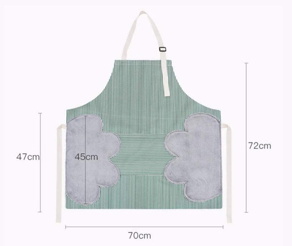 Waterproof kitchen apron in various colors