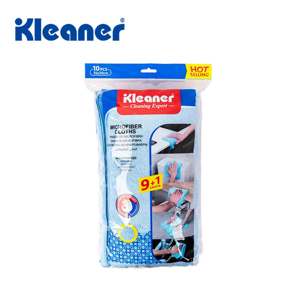 Kleaner Cleaning Expert 10 PCS Microfiber Cleaning Cloths 35x35cm