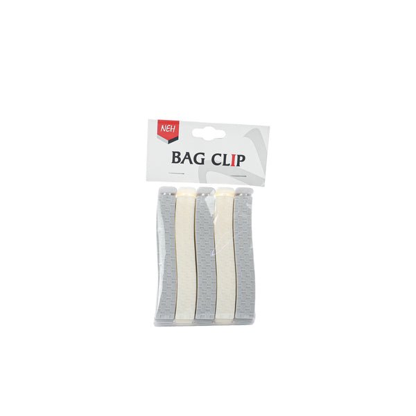 Set of 5 assorted bag clips