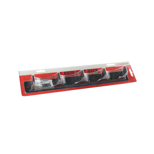 Multi-Purpose Rack with Five Hooks (Black)
