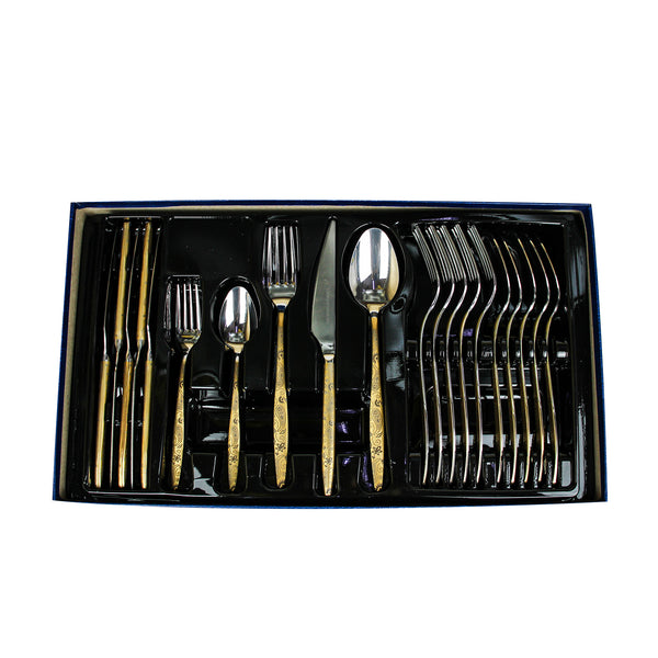 A set of 30 fine gold spoons