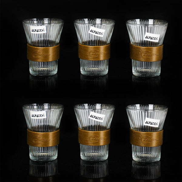 6-piece glass coffee set