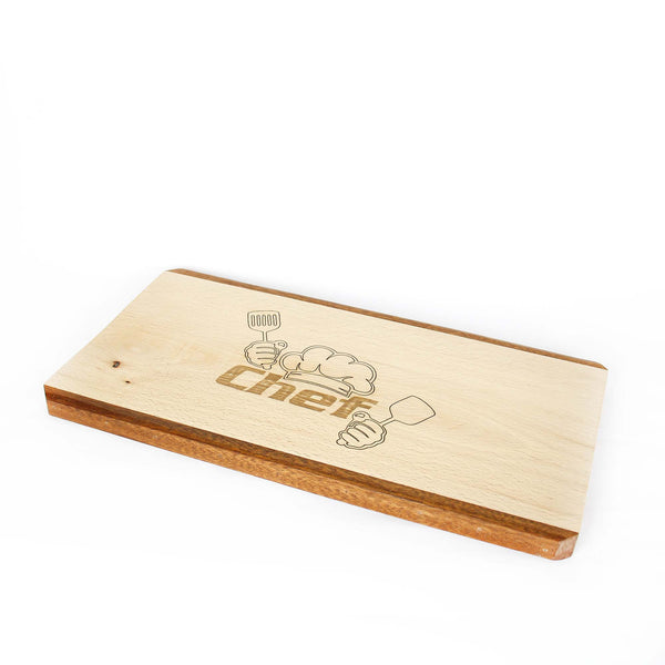 Beech wood plank laser cut 40*20