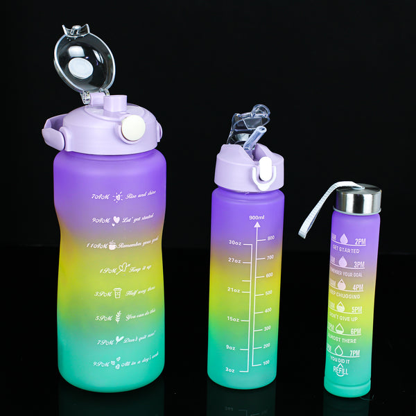 2000ml/ 900ml/ 250ml Set of 3 Water Bottles