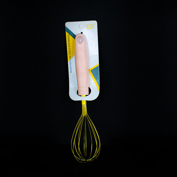 Hand Mixer - Gold Stainless Steel Plastic Handle YH