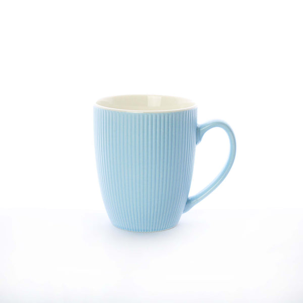 Textured Ceramic Mug – 350ml Ribbed Coffee & Tea Cup