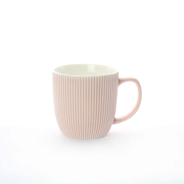 Fluted Ceramic Coffee Mugs 300 ml