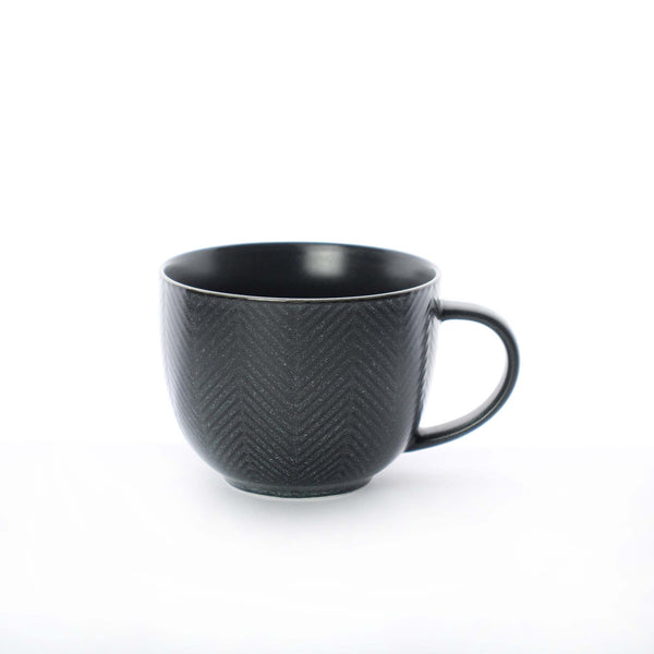 Chevron Pattern Ceramic Coffee Mugs 380 ml