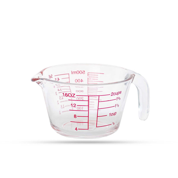 Glass Measuring Cup – 500ml / 2-Cup Capacity with Easy-Pour Spout