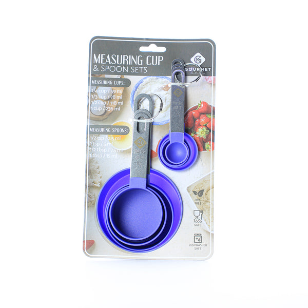 Gourmet Cuisine Measuring Cups & Spoons Set (8-Piece)