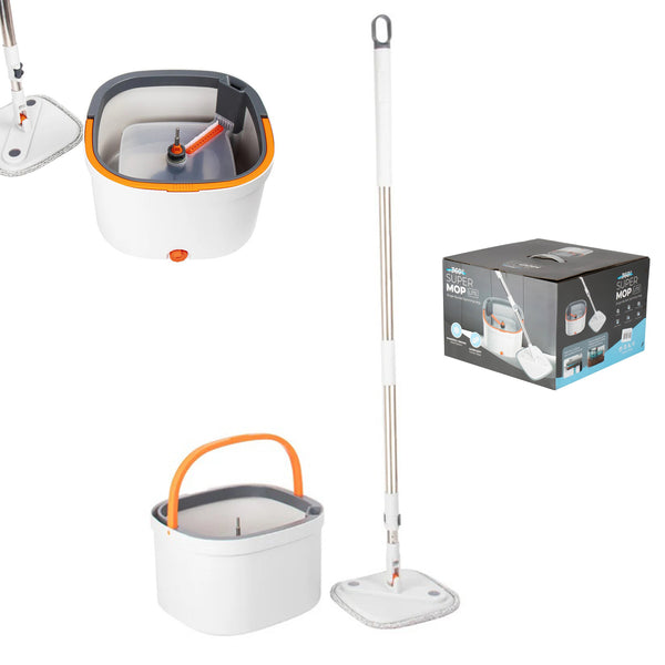 مساحة باركيه بالموب + 2 غيار 360 super mop lite