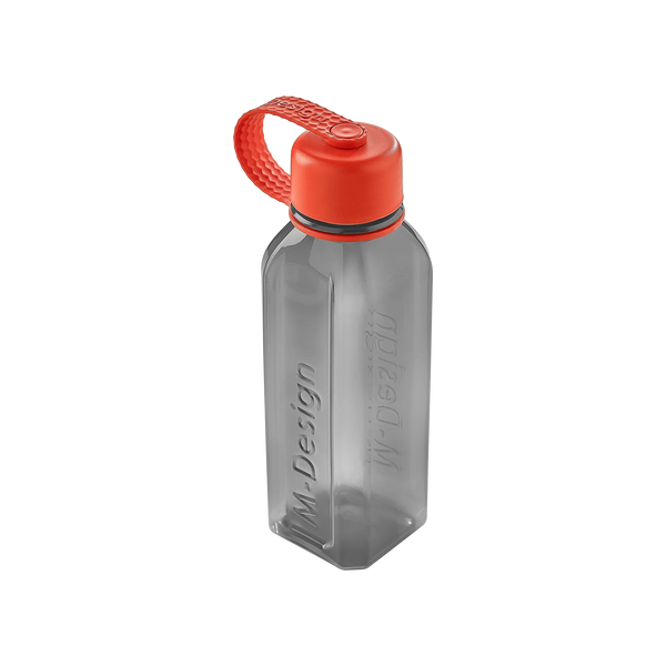 0.65 liter square water bottle