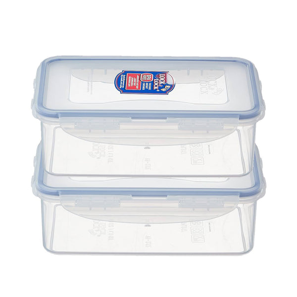 Set of 2 Lock &amp; Lock airtight containers, capacity 0.8 litres