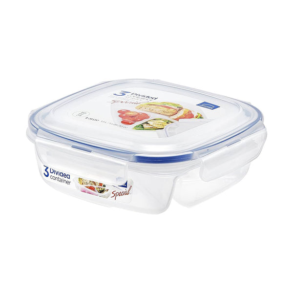 Lock &amp; Lock special airtight container, divided into 3 parts, with a capacity of 1.5 litres