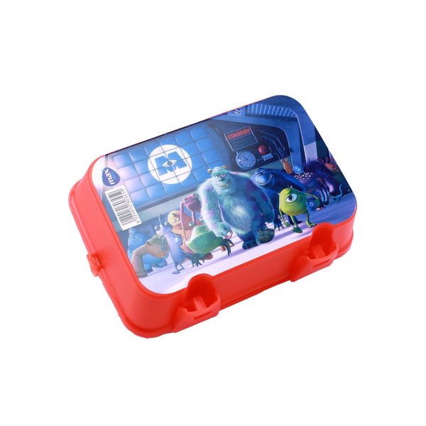 Large lunch box with 2 floors + spoon, fork and knife for children