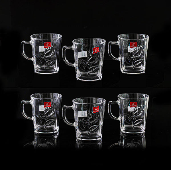 Set of 6 Blinkmax glass mugs