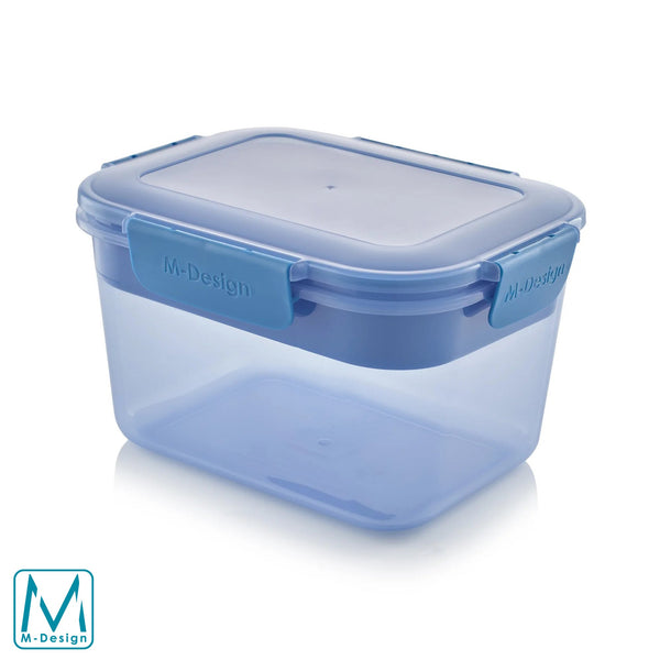 Lunch box with a capacity of 2.3 liters, divided