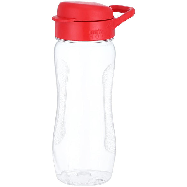 500ml transparent plastic water bottle with lid