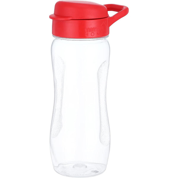 زجاجة مياه بلاستك شفاف سعة 650 مللي بغطاء