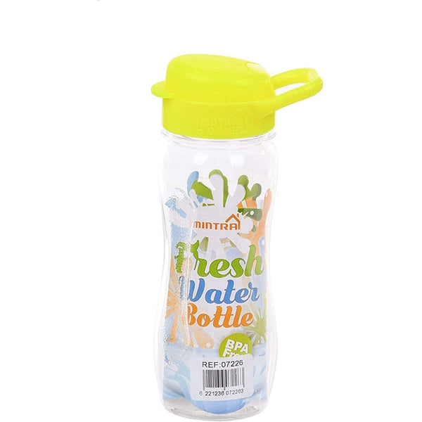 650ml transparent plastic water bottle with lid