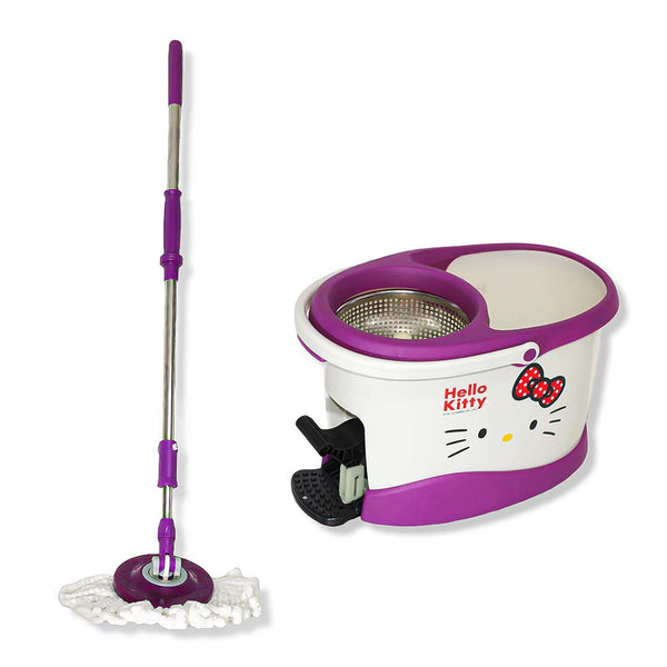Bucket with wringer pedal + wringing arm + rinsing
