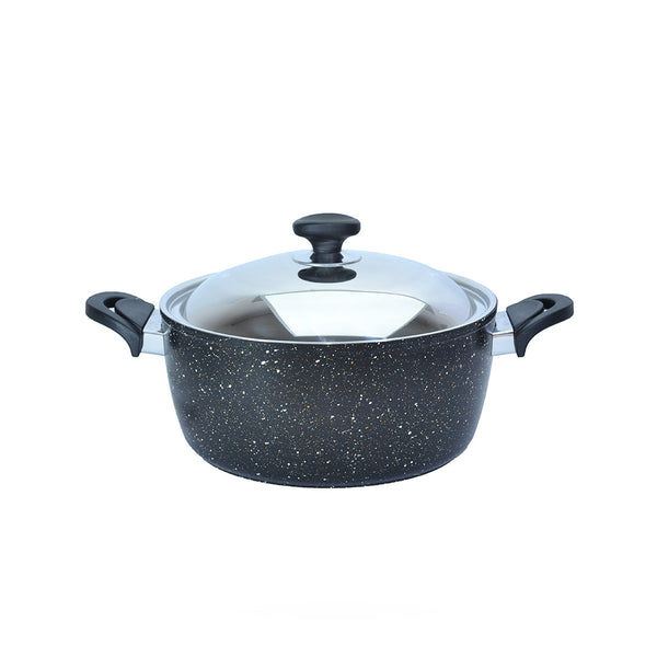 Safalon granite black pot size 22