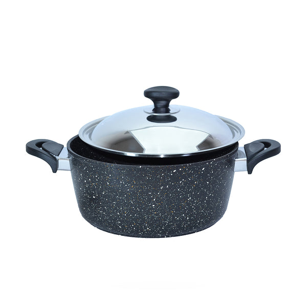 Safalon granite black pot size 24