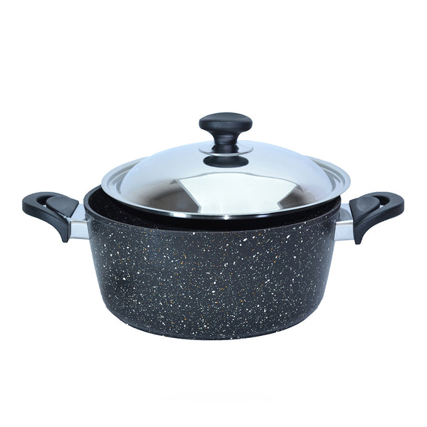 Safalon granite black pot size 28