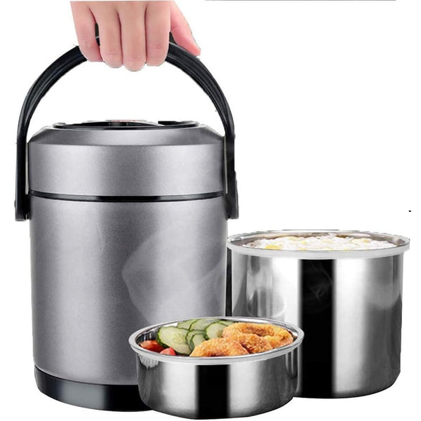 Stainless food storage set 2 liters